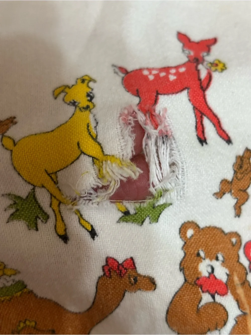 MC Noahs Ark Flannel Baby Blanket Silky Trim Bears Camels Elephants Tigers Deer